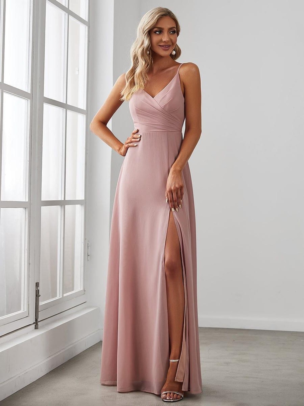 Ever Pretty Rose Dust Maxi with slit